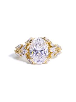 4 Ct Lab Diamond Secret Garden Ring 14ky