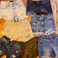 20 pairs of  Women’s shorts  13 pairs size 4 & 5 pairs of size 5 
