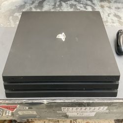 PS4 Pro W/ 1 Controller And Cords 