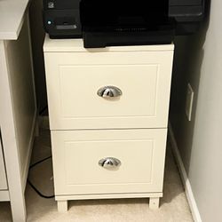 White File Cabinet 