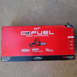 (2)BRAND NEW MILWAUKEE M12 FUEL PRUNING SAW