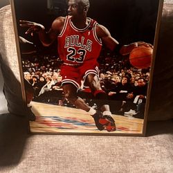 Mint Jordan Glass Face Canvas