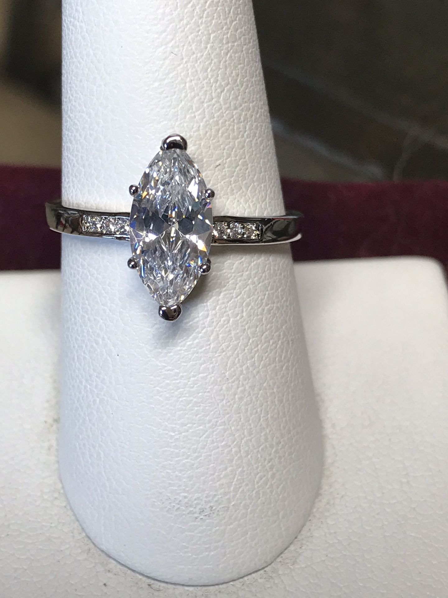 CZ oval lady’s ring #107