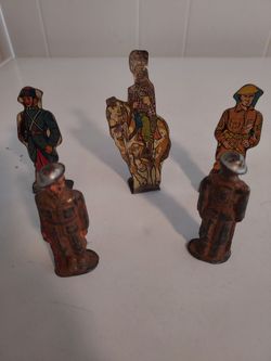 Antique metal men