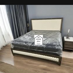 King Bed Frame X Mattress X Boxspring All Included For Only $399 🚨 Ready For Delivery 