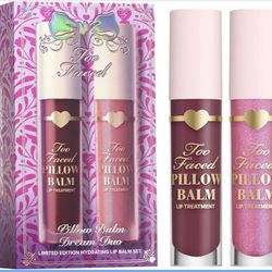 Too Faced Pillow Balm Dream Duo | Hyaluronic Acid + Moisturizing Lip Treatment Gift Set