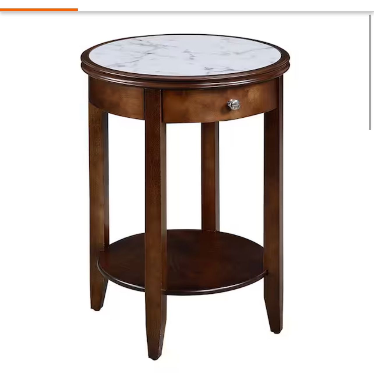 American Heritage Espresso Baldwin End Table with Drawer
