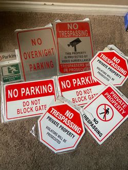 Metal signs