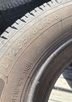 235/80/r18 six almost new tires