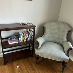 Antique Blue Armchair