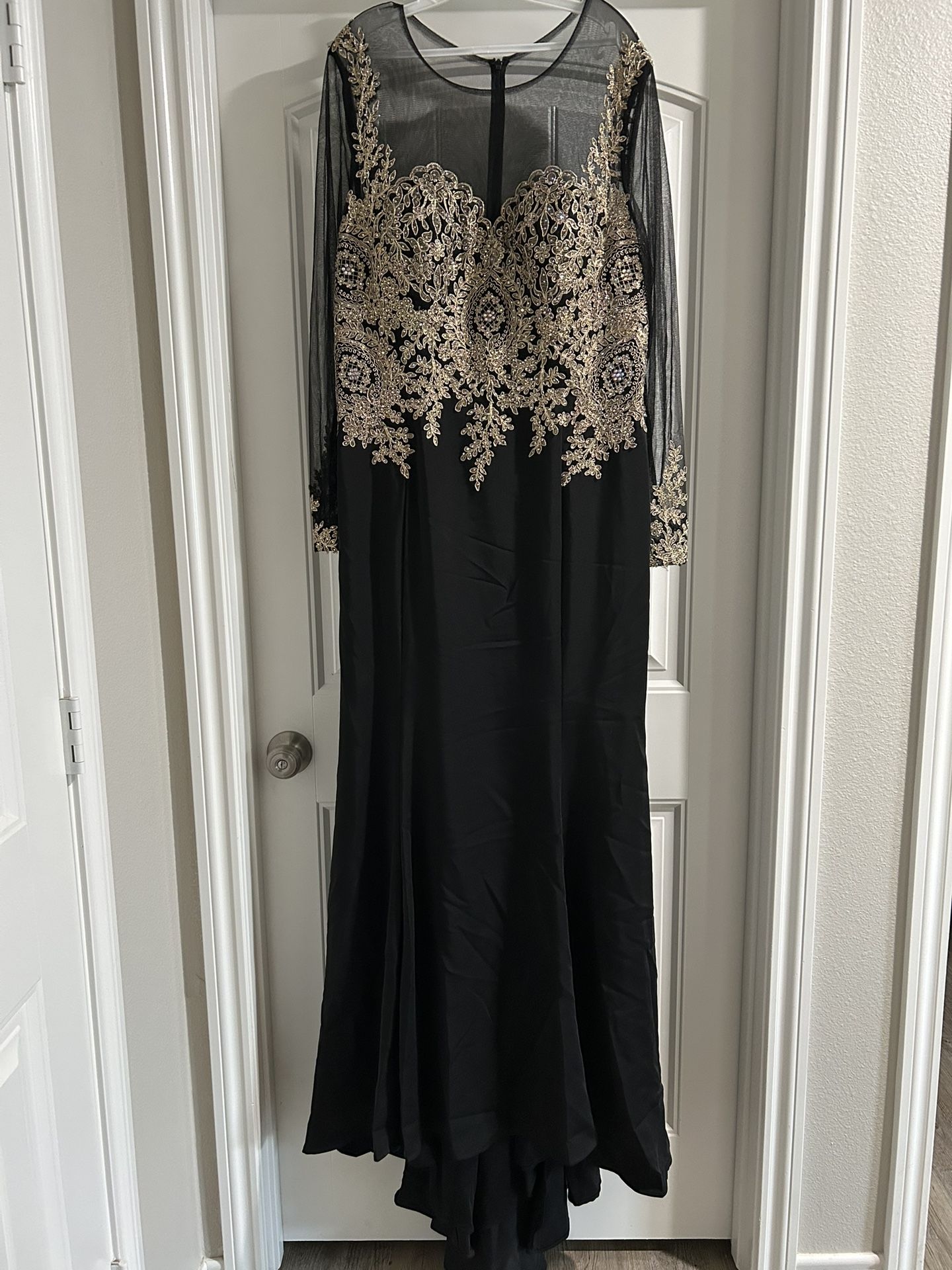 Gold & Black Special Occasion Dress