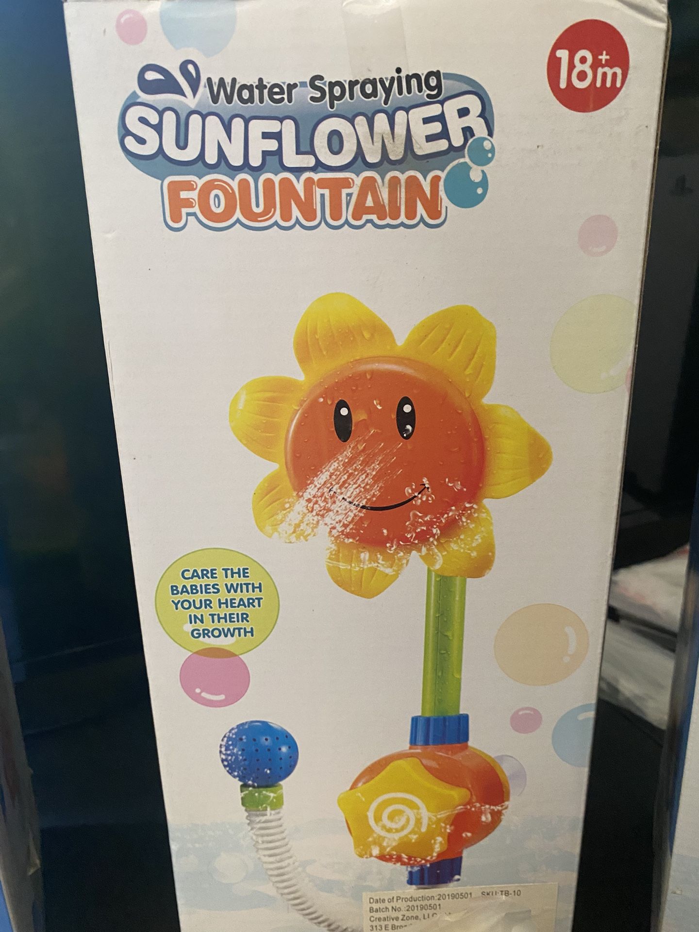Sunflower Fountain Bath Toy (All 3) -New