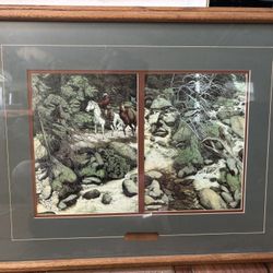Framed Bev Doolittle “Forest Has Eyes” Print