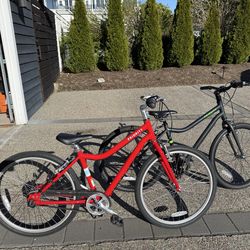 Red Priority Bicycle 24” Wheels Kids Bicycle