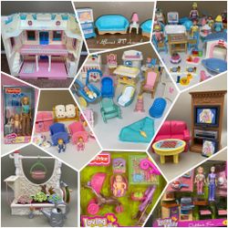 Fisher Price Loving Family Dollhouse Replacement Dolls Furniture & Accessories (Read Post)