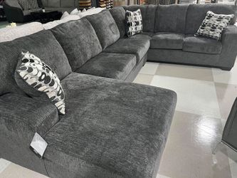 Smoke Gray Sectional Sofa With Chaise Color Options Only $39 Down Payment 👉 PLEASE ASK FOR JON GREEN WHEN YOU ARRIVE!