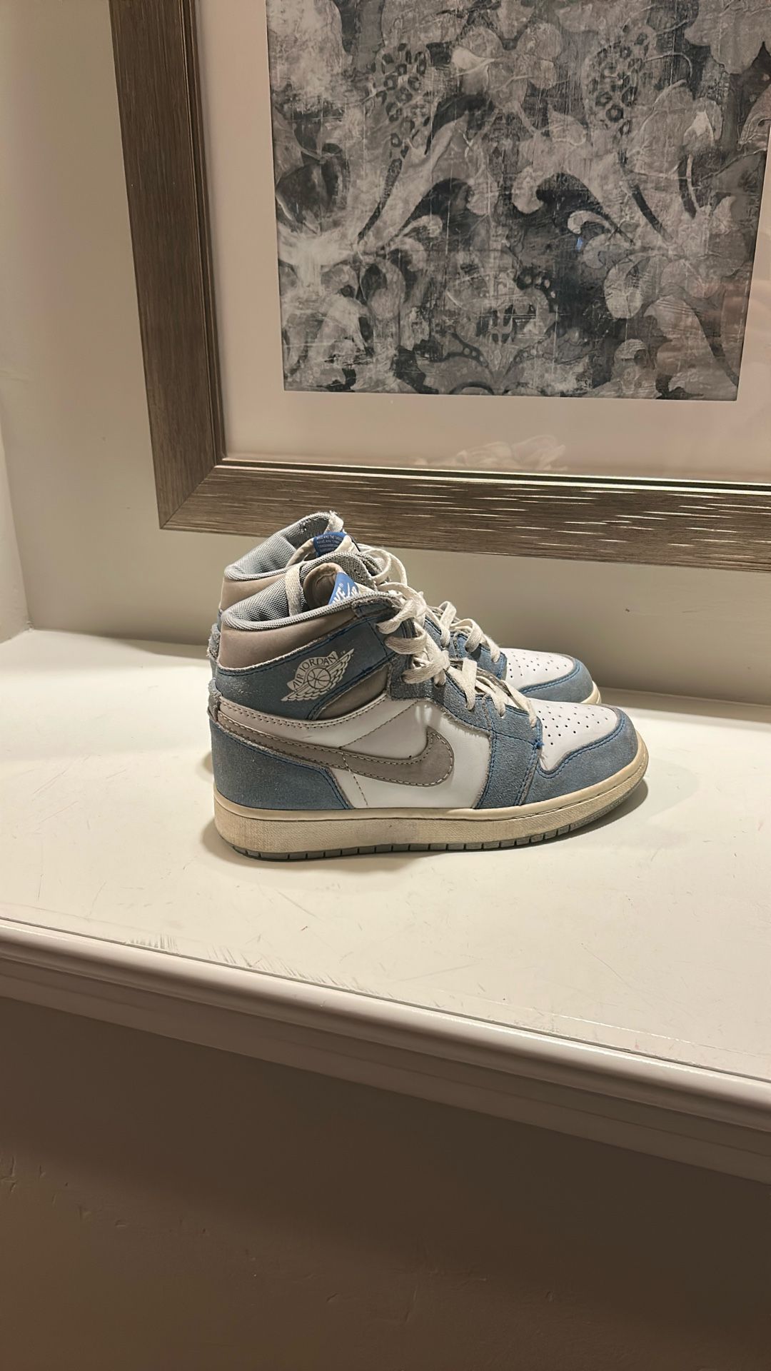 Jordan 1 size 7, hyper royal smoke grey retro high