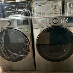 LG WASHER AND GAS DRYER