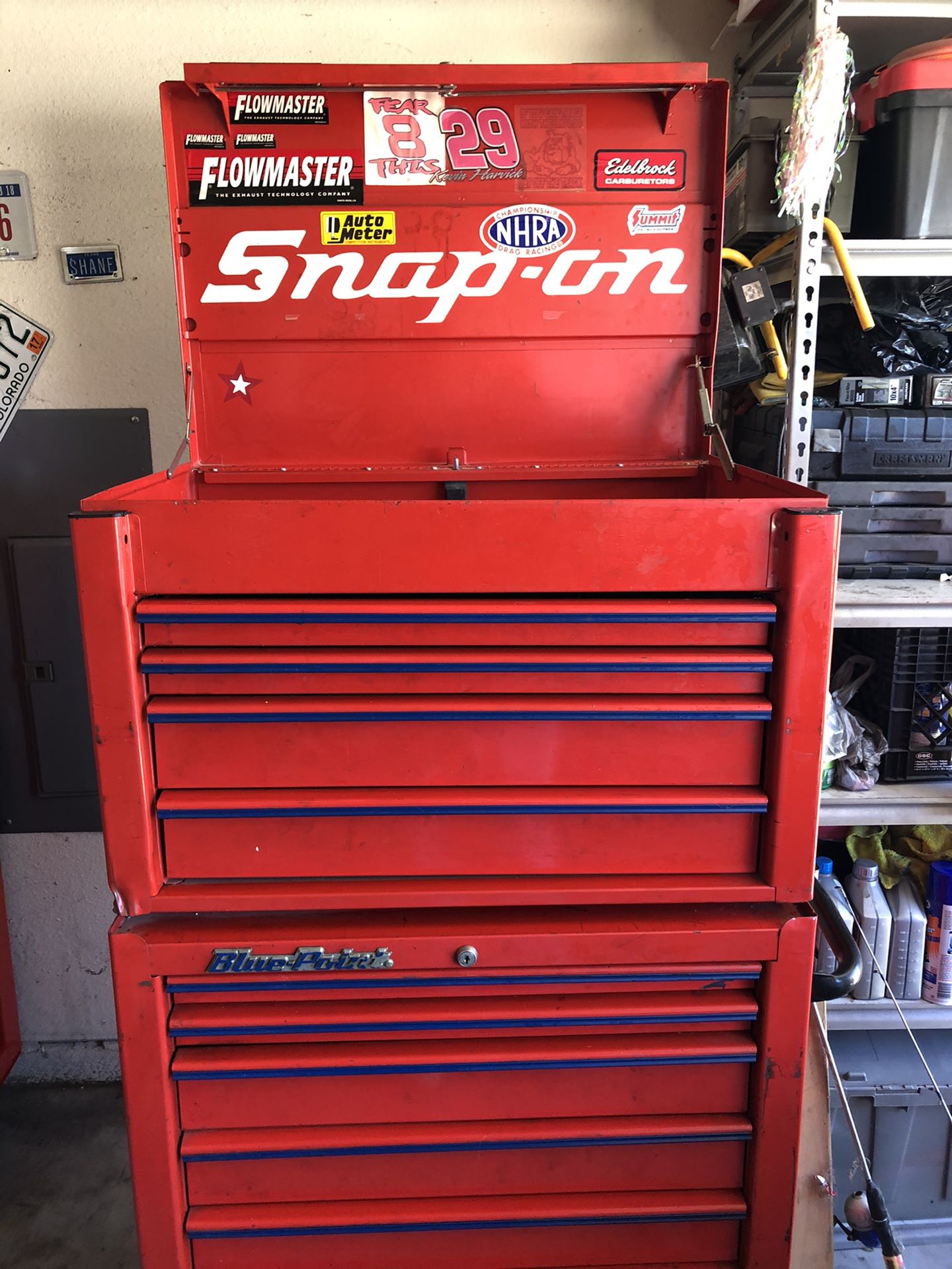 Snap on/blue point tool box