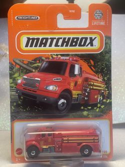 Matchbox 2024 Case G, Freightliner M2 106 #76/100, Red Diecast Truck Fire Dept