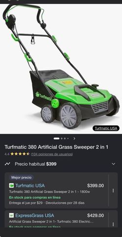 Turfmatic 380 Artificial Grass Sweeper 2 in 1