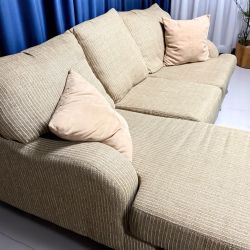Corduroy 92in Sectional Sofa with Reversible Chaise from Mor Furniture