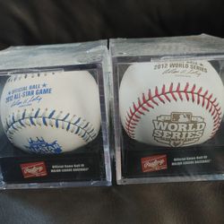 2012 All Star And World Series Basesballs