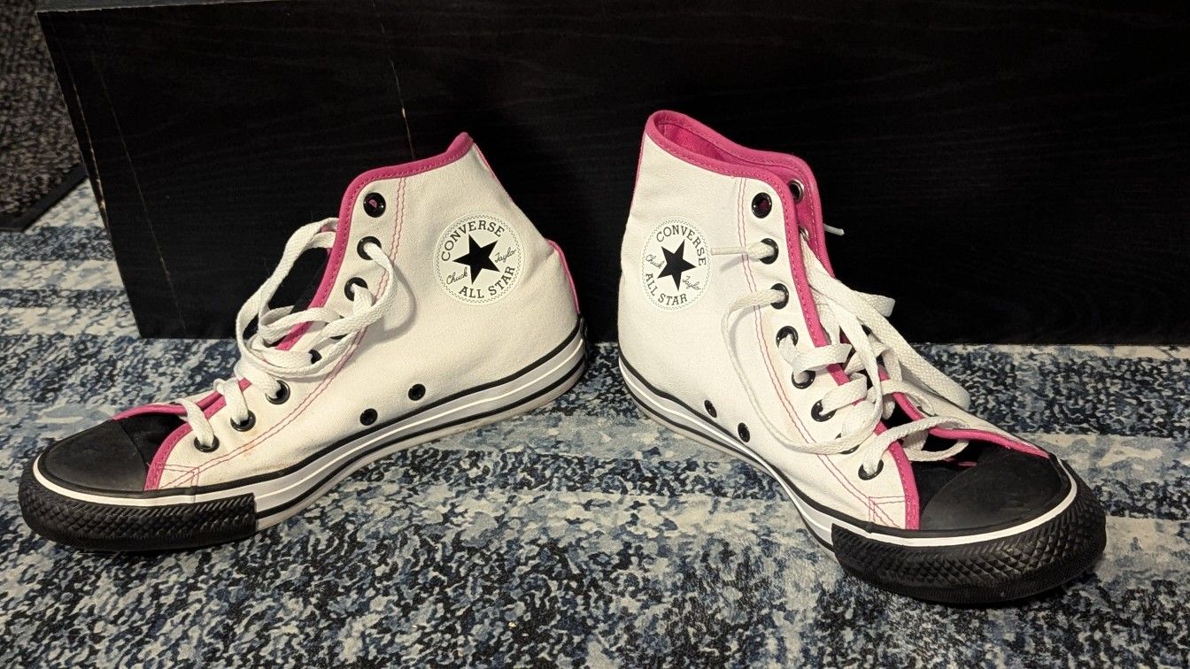 J. Custom Converse "Chucks" - Wrestler Bret "Hitman" Hart Style
