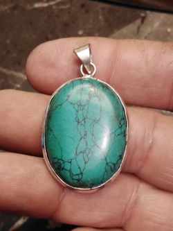 Turquoise silver Pendant