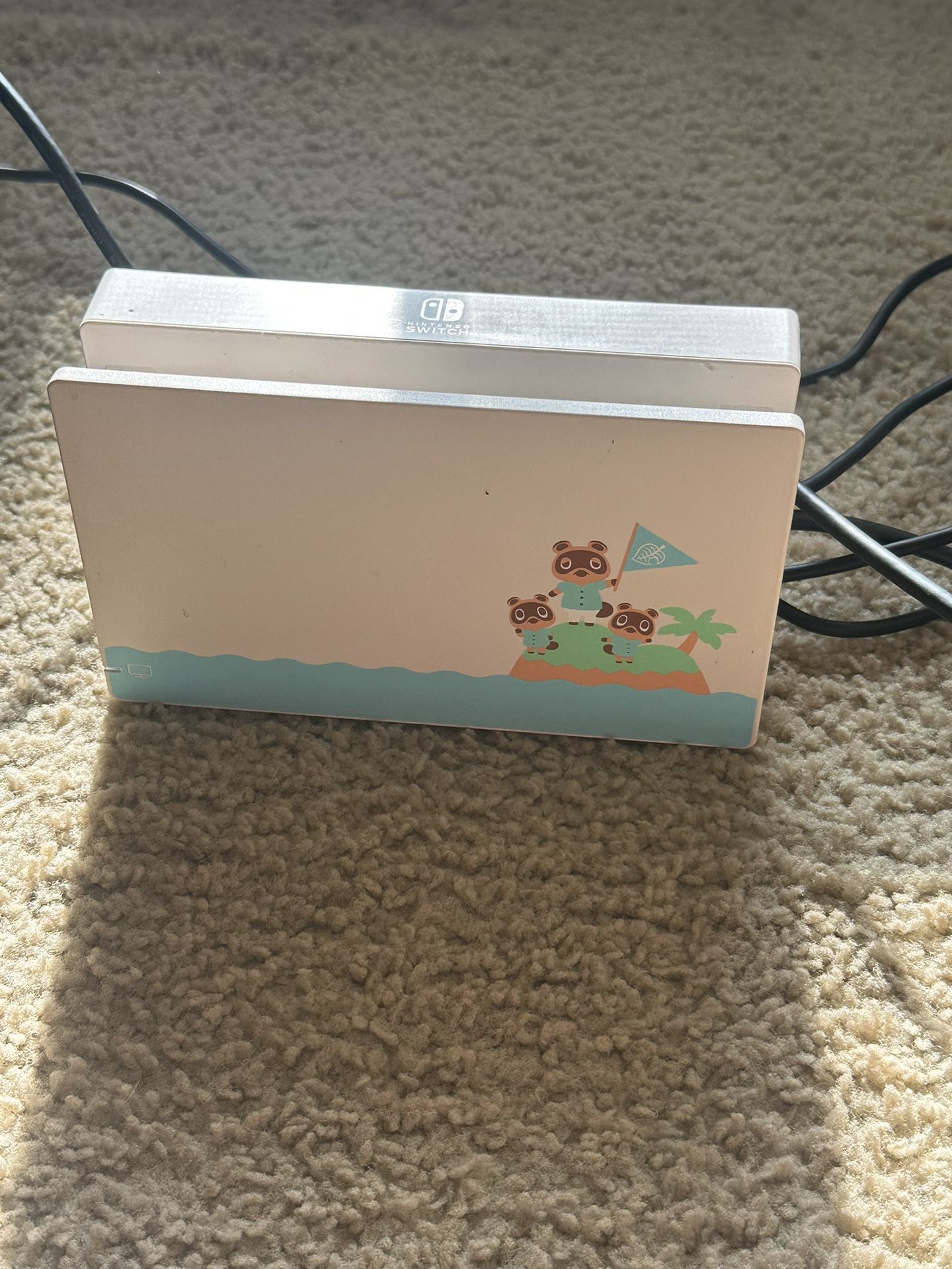 Nintendo Switch - Animal Crossing Edition Dock w/ HDMI cable, AC Adapter, & Joy-Con Wrist Straps