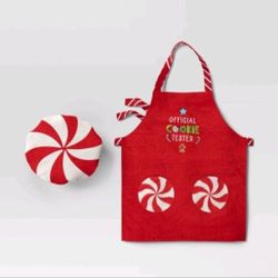 Kids Christmas Apron with Hat