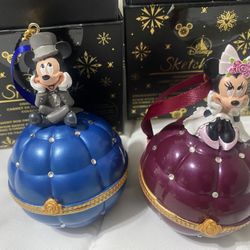 MICKEY/MINNIE LOCKET ORNAMENTS 