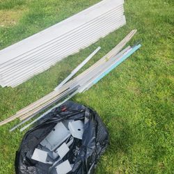 Parts Of An 18" Above Ground Pool W/Supplies And Chemicals