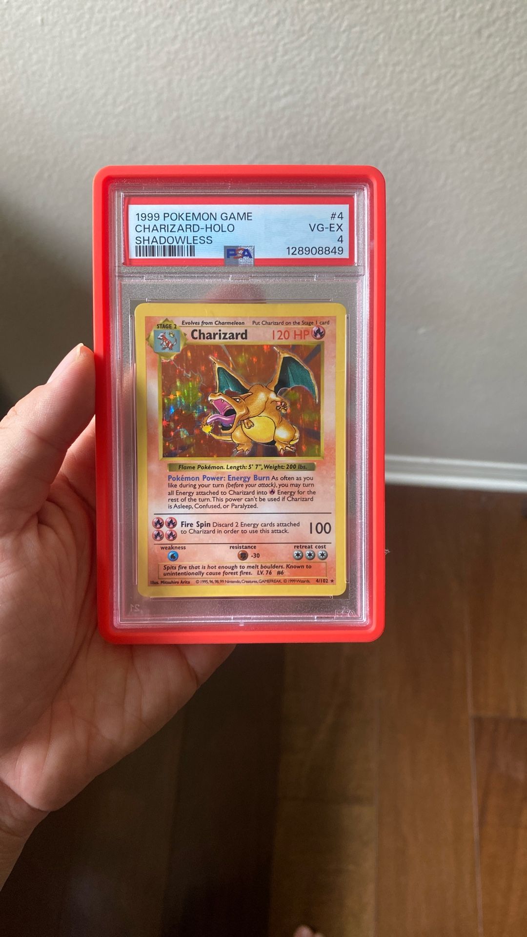Shadowless Charizard PSA 4