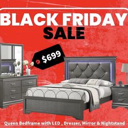 4PC Queen Bedroom Set