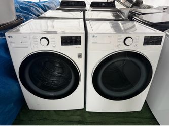 Washer And Dryer LG Smart ThinQ Matching Set AI Powered Like New