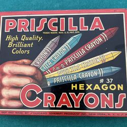 Vintage Pricilla Crayon Tin