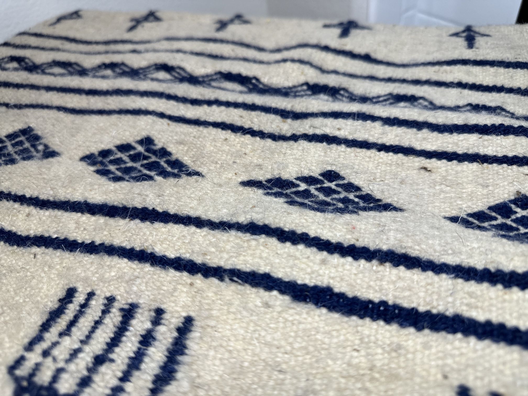 Unique Handmade Kilim inspired by Berber heritage from North Africa
