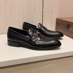 Hermes Men’s Leather Shoes With Box New 