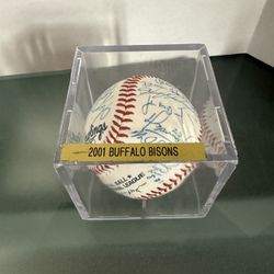 2001 Buffalo Bisons Team Signed Baseball 