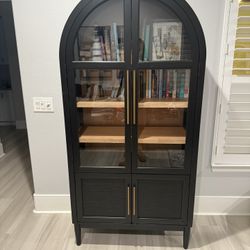Sam’s Club arched black display cabinet / bookcase 