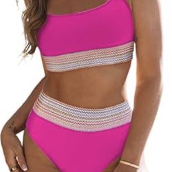 Stunning Hot Pink Bikini Size XL 