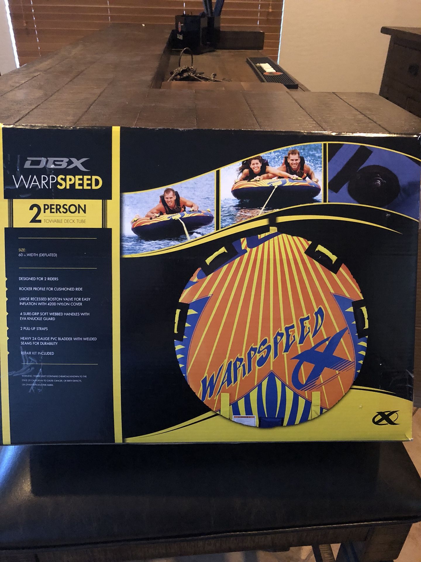DBX Warp Speed 2 Person Towable Tube