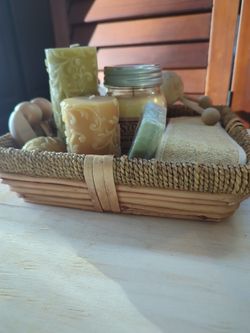 Basket of Bath Essentials 