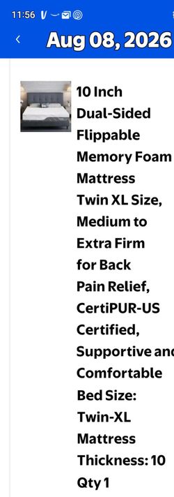 10 Inch Dual-Sided Flippable Memory Foam Mattress Twin XL