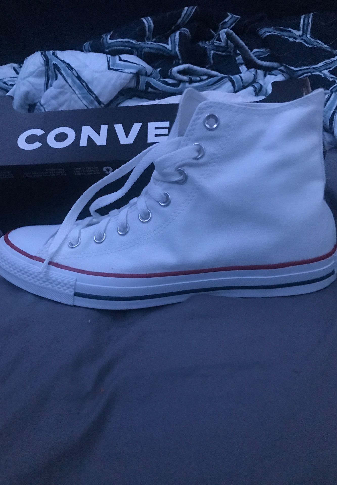 Converse optical white mens size 9