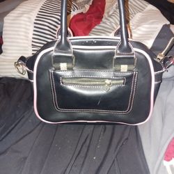 Pink And Black Mini Purse 