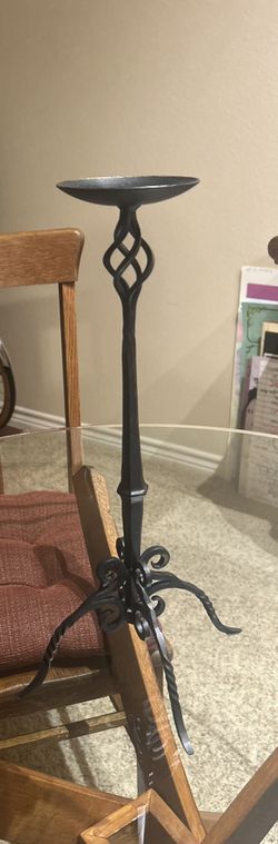 Black Iron Candle Holder