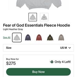 Essentials men’s hoodie