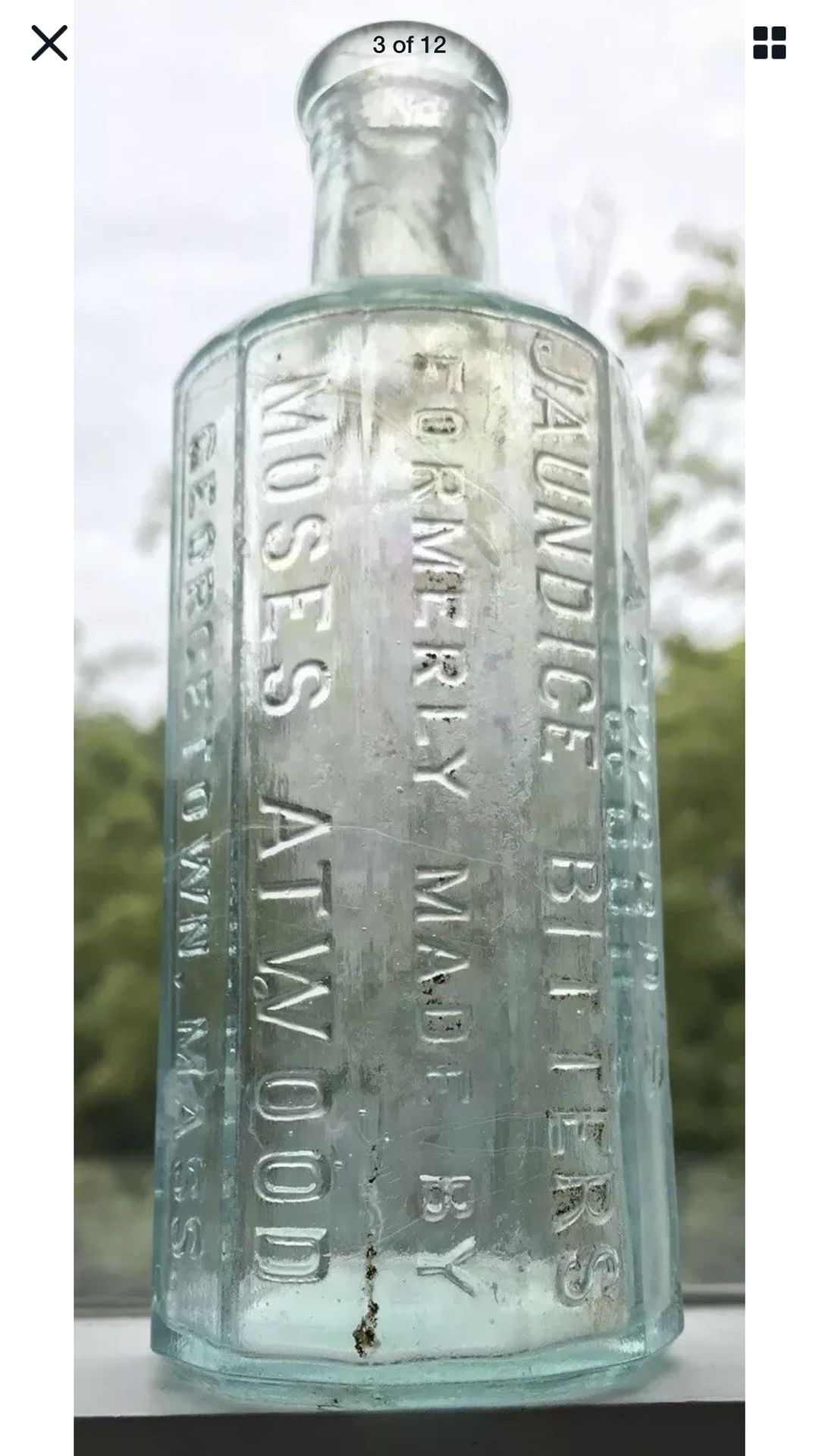 Antique poison bottle